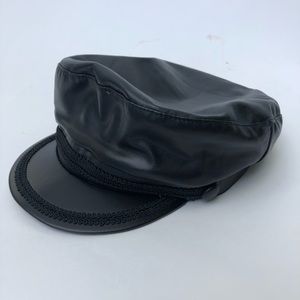 Women’s faux leather hat